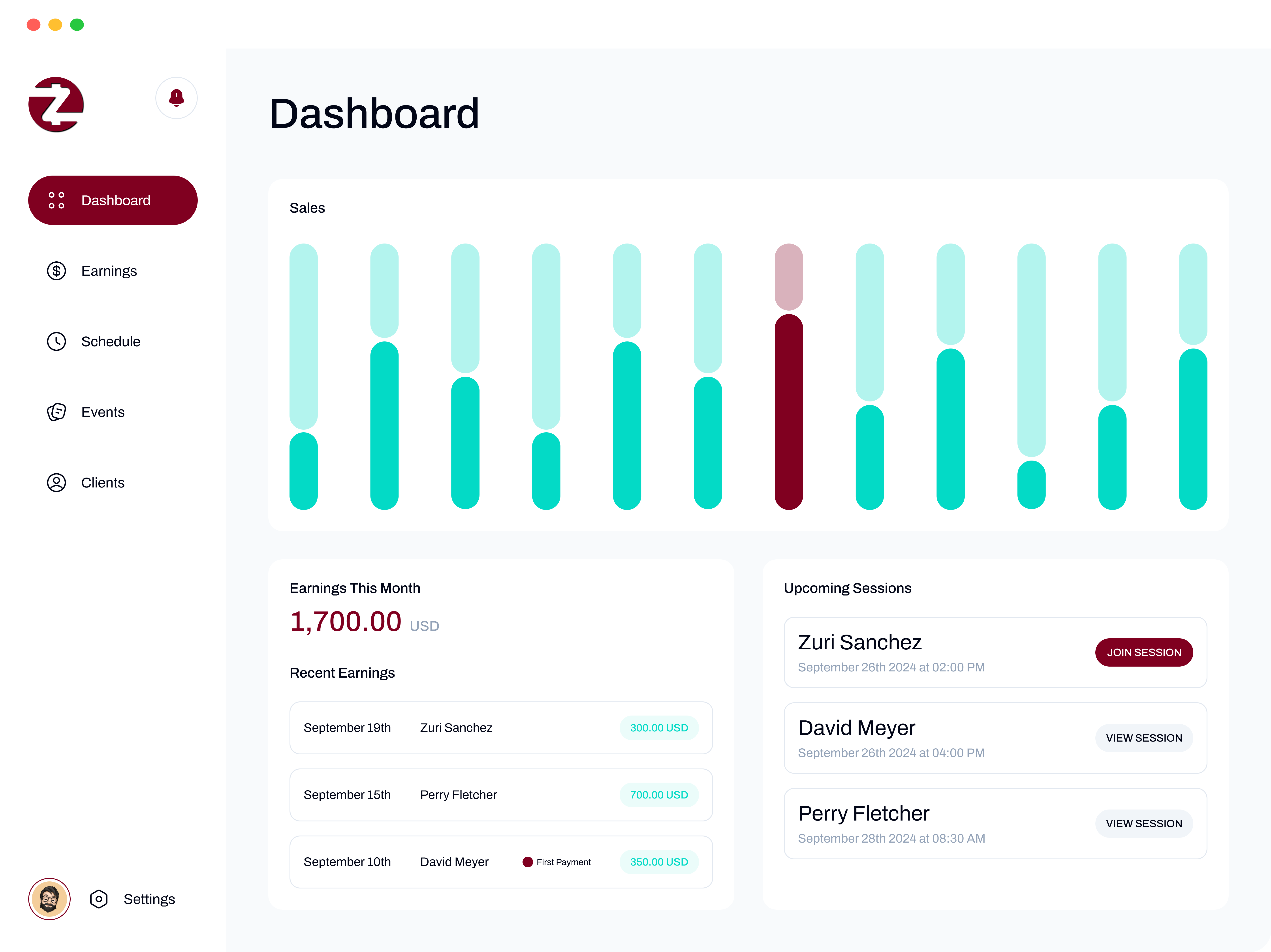 Coach Dashboard